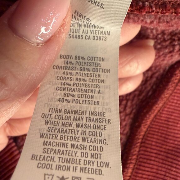 EUC - Aerie Sweatshirt - Burnt Red - Size M - Oversized - Picture 9 of 11
